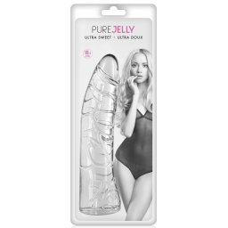 Mekani prozirni dildo Pure Jelly Clear 18.5 cm