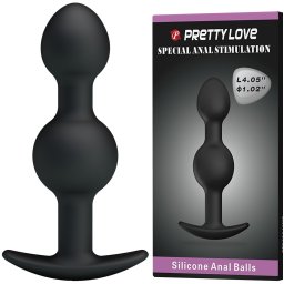 Silikonski analni Vibro plug Special Anal Balls Plug