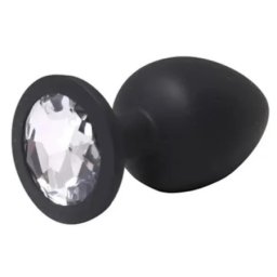 Silikonski analni plug Crni Veličina S