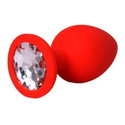 Silikonski analni plug Crveni Veličina S