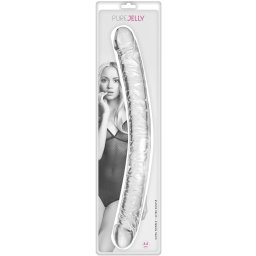 Dupli dildo Crystal Clear 44 cm