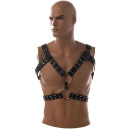 Fetiš muška ukrasna veza Chest Harness