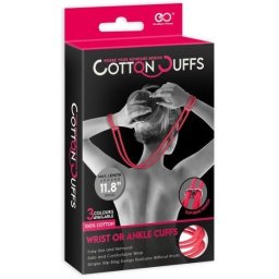 Veze za ruke od kanapa crvene Cotton Cuffs