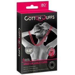 Veze za ruke od kanapa crne Cotton Cuffs