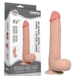 Realistični dildo Sliding Skin 22 cm
