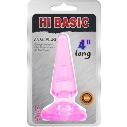 Silikonski analni plug Hi Basic Pink