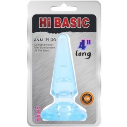 Silikonski analni plug Hi Basic Plavi