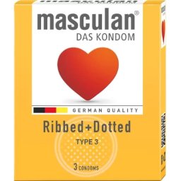 Masculan rebrasti i tačkasti Ribbed+Dotted