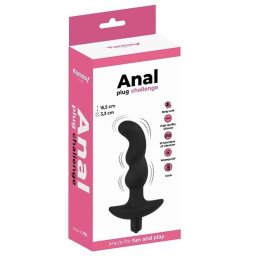 Zakrivljeni Analni Vibrator Butt Plug Reljefni