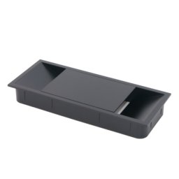 Rozetna za kablove 911 150x60 H=20,Black ( 608-001 )