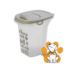 Moderna Trendy Story Small Pet Wisdom Warm Gray 6l, Kantica Za Čuvanje Hrane