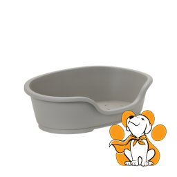 Moderna Domus Warm Gray 40cm, Plastična Ležaljka Za Pse i Mačke, Siva