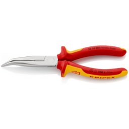Knipex špicasta klešta sa sa bočnim sečenjem izolovane, VDE, hromirane 200 mm ( 26 26 200 )