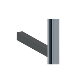 Stili horizontalni zidni konektor L-220mm Crna 09 ( 563-817 )