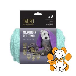 Tauro Pro Line Microfiber Towel Mint 60x90cm, Peškir Za Ljubimce Svih Rasa