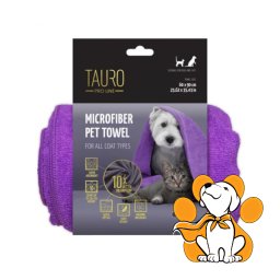 Tauro Pro Line Microfiber Towel Purple 60x90cm, Ultra-mekani Peškir Za Ljubimce