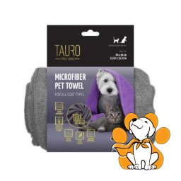 Tauro Pro Line Microfiber Towel Grey 60x90cm, Peškir Pogodan Za Sve Tipove Dlake