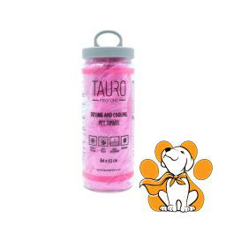 Tauro Pro Line Drying & Cooling Pet Towel Pink 64x43cm, Mekan i Udoban Peškir