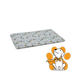Misoko Pad Reusable Blue Bees 80x140cm, Plava Prostirka Za Štence