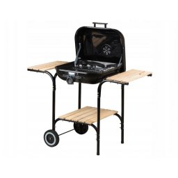 Veliki baštenski roštilj sa podesivom rešetkom i drvenim policama, MultiGarden