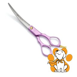 Tauro Pro Line Cutting Scissors Curved Purple 15cm, Makaze Za Šišanje Pasa