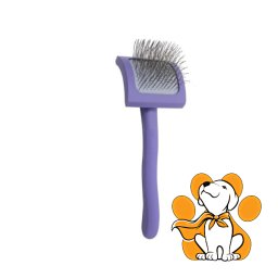 Tauro Pro Line Brush Curved Retangular Purple M, Zakrivljena Drvena Četka