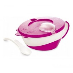 Canpol baby činija sa kašikom 31/406 - roze ( 31/406_pin )
