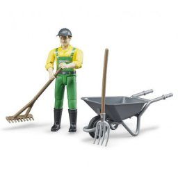 Bruder Figura čovek sa kolicima i vilama ( 626105 )