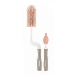 KikkaBoo set silikonskih čekti za čišćenje flašica i cucli 2 dela Pink ( KKB90076 )