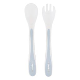 KikkaBoo set kašičica i viljuška PP blue ( KKB40101 )