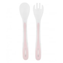 KikkaBoo set kašičica i viljuška PP pink ( KKB40099 )