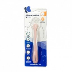 KikkaBoo silikonska kašičica 1 kom pink ( KKB40065 )