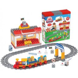 Slagalice - kocke za pravljenje železničke stanice ( 032581 )