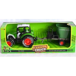 Merx igračka traktor 14.5cm metal plastika ( MS01461 )