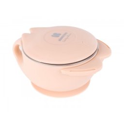 KikkaBoo činija od nerđajućeg čelika 400 ml cat pink ( KKB40112 )