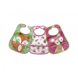 KikkaBoo portikle sa odeljkom za mrvice set 3 kom fox-flowers-deer ( KKB30018 )