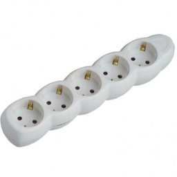 Elit+ 5-struka prenosna uticnica podsklop beli 3500w 16a/250v ( EL015 )