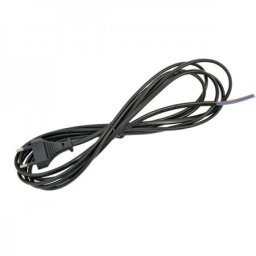 Elit+ priključni kabl euro utikač crni pp/l-u 2x0.75/ 3m 2.5a/250v ( EL7521 )