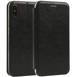MCLF11-IPHONE 12 Futrola Leather FLIP Black