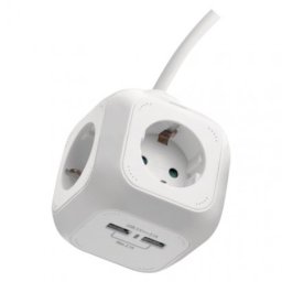 Emos kabl produžni sa 2xusb 1,9m/4r kocka p04219gu ( 2978 )