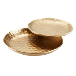 Posude fi 11/14 cm zlatna metal 2 kom