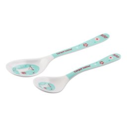 Canpol set kasika (2kom) 4/530 melamine - exotic animals turquoise ( 4/530_tur )