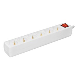 Prosto razvodnik sa 6 mesta 3m 1.5mm2 + prekidač ( NV6K-3/WH-P/1,5 )