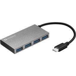 Sandberg USB HUB 4 port pocket USB C - USB 3.0 136-20