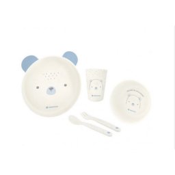 KikkaBoo set posuđa 4 dela bear with me blue ( KKB40136 )