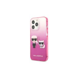Karl Lagerfeld futrola za iPhone 13 pro pink karl & choupette head gradient ( GSM114868 )