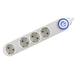Home razvodnik sa 4 mesta 5m 1.5mm2 + nožni prekidač ( NV04TK-5/WH/1,5 )