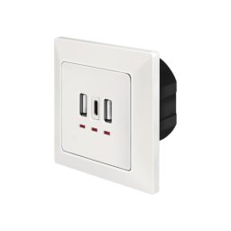Logilink uzidna utičnica, 2 USB-A, 1 USB-C ( 4803 )