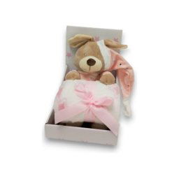 Bbo set igračka + ćebence sleepy bear (20tb0167) - pink ( 20TB0167-2PINK )