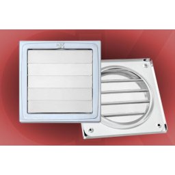 Gravitaciona ventilaciona rešetka 150x150/ fi 100mm braon plastificirana-hv lim ( 9172 )